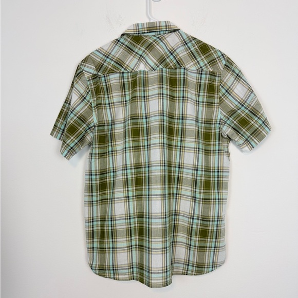 Ariat Atticus Western Shirt Mens Green Plaid Short Sleeve. Size Large. - Picture 7 of 13